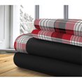 thumbnail image 1 of Safdie & Co. Premium Ultra Soft Bedding Therapeutic Fleece Sheet Set 4PC Queen Classic Plaid, 1 of 1