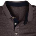 thumbnail image 3 of Dvkptbk Homme Manches Courtes Uni Décontracté Mode Col Rabattu Chandail Boutons T-Shirt Blouse, 3 of 3