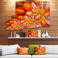 thumbnail image 4 of Designart Massive Orange Fractal Flower Canvas Wall Art, 4 of 4
