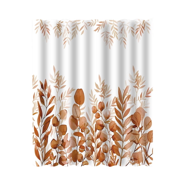 Shower Curtain Hooks Shower Curtain Pumpkin Maple Bathroom Waterproof Puncture-Resistant Curtain Partition Door Curtain Shower Curtain Shower Curtains for Bathroom