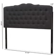 thumbnail image 5 of Baxton Studio Lucy Fabric Tufted Queen Headboard in Dark Gray, 5 of 5