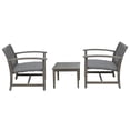 thumbnail image 4 of Patioflare Galena FSC Acacia Wood and Wicker Oversized Bistro Set, 4 of 6