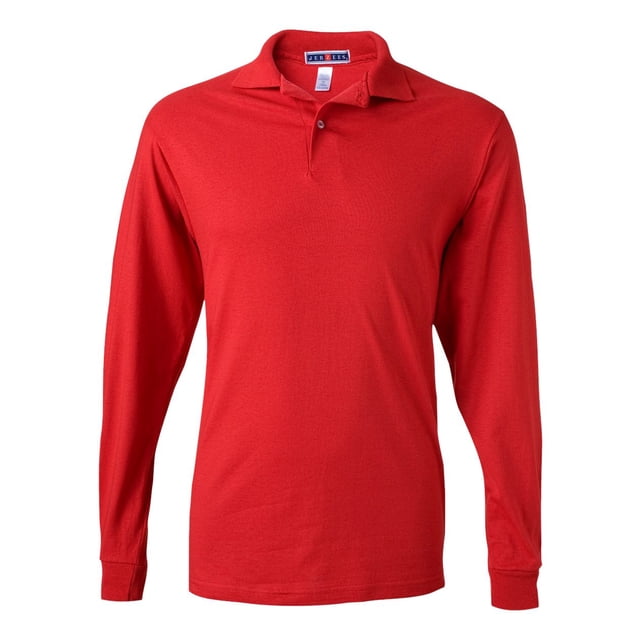 SpotShield 5050 Long Sleeve Polo, L, True Red