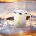 thumbnail image 4 of EGNMCR 304 Stainless Steel Double-layer Mug Home Office Water Cup With Handle Cup A cup, 4 of 6