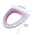 thumbnail image 3 of Winter Toilet Seat Cushion,Thickened Knitted Toilet Cover,Washable Toilet Seat Pad,Soft Toilet Seat Warmer,Elastic Toilet Seat Cover,Cold Weather Toilet Mat,Comfortable Toilet Accessory, 3 of 6