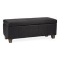 thumbnail image 2 of Bouclair Banc de Rangement en Similicuir Noir, 2 of 9
