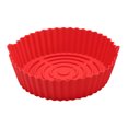 thumbnail image 1 of Poêle Antiadhésive pour Friteuse à Air Chaud Casserole en Silicone pour Friteuse à Air Doublure pour Friteuse à Air à Double Poignée, 1 of 8