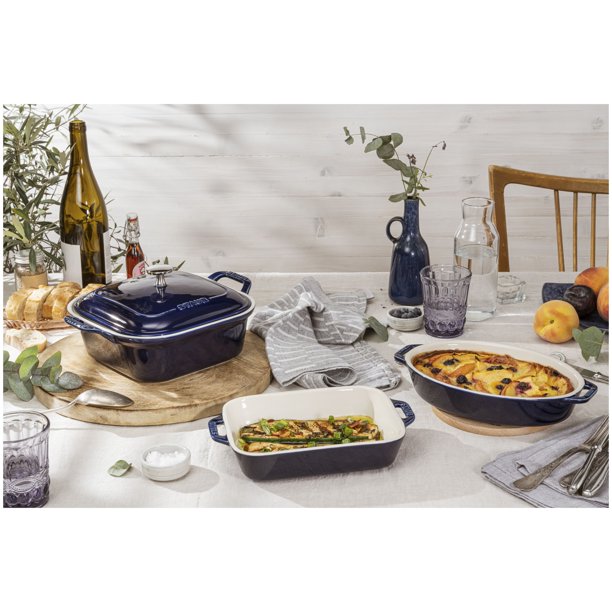 STAUB Ceramique Mixed Baking Dish Set Dark Blue 4 Piece - Walmart.ca