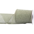 thumbnail image 1 of Joycrosso Burlap Wired Edge Ribbon 4 inch x 10 Yards, Spring Moss, Ideal for Crafting, Gift Wrapping, Wreath, Christmas Tree, and Rustic Wedding Decorations, 1 of 4