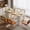 Natural, variant on HORIZON Extendable Dining Table With 3 Removable Middle Leaves, Mobile Rolling Island Table With Power Outlet, Saving-space Cabinet With Storage For Dining Room And Living Room, White