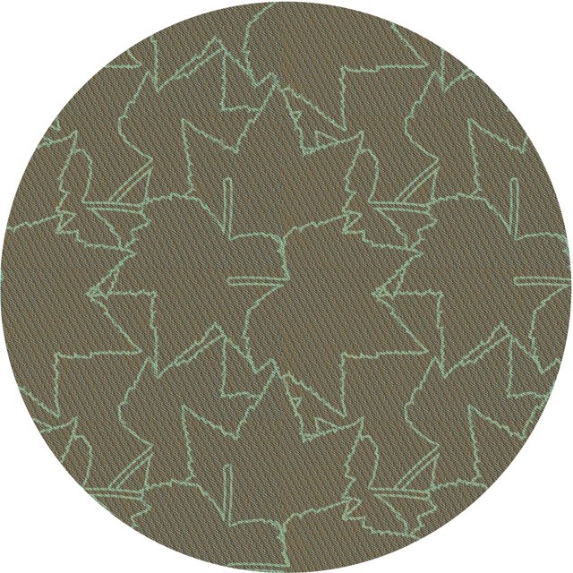Ahgly Company Tapis Rond Lavable en Machine Intérieur Transitionnel Rouge Brun, 6 Pieds Rond