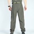 thumbnail image 5 of Styesk Men's Pants Mens Fashion Solid Multiple Pockets Multi Multifunctional Work Trousers Pants, 5 of 5