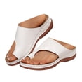 thumbnail image 1 of Mepaouo Platform Flip Flops for Women 2025 Comfortable Split Toe Arch Support Walking Dressy Sandals, 1 of 8