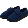 thumbnail image 1 of Silverts Men Soft Comfy Easy Closure Slippers, 13, Navy, 1 of 2