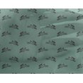 thumbnail image 4 of oneOone Georgette Viscose Aquamarine Fabric Rabbit Animal Sewing Craft Projects Fabric Prints By Yard 42 Inch Wide, 4 of 4