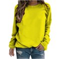 thumbnail image 3 of CEHVOM Femmes Manches Longues Chemises Décontractées Impression Col Rond Pull Tunique en Vrac Tops Dégagement, 3 of 5