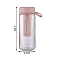 thumbnail image 2 of COFEST à Emporter avec une Tasse d'Eau - Infusion de Thé à Emporter avec une Tasse Portable Compréhensible Café Infusé à Froid à Emporter avec une Tasse d'Eau - Tasse d'Infusion à Froid - (600 ml) - Sans BPA Rose, 2 of 9