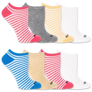 HOTSOX Women's 8 Pair Fashion Low Cut Socks Size 4-10