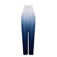 thumbnail image 2 of B91xZ Combinaison à Jambes Larges pour Femmes Décontractée Ample Sans Manches Bretelles Réglables Combinaisons à Jambes Larges avec Poches, Bleu Foncé S, 2 of 4