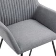 thumbnail image 5 of vidaXL Dining Chairs 2 pcs Light Grey Fabric, 5 of 5