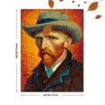 thumbnail image 3 of Toile Murale Autoportrait de Van Gogh 15,75 X 11,81 Pouces, 3 of 8