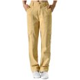 thumbnail image 1 of Besolor Pantalon Cargo Extensible Taille Haute Femme Ample Multiples Poches Jambe Droite Grand Pantalon Pantalon Mode Mode Urbaine, 1 of 7