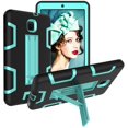 thumbnail image 1 of Mignova for Galaxy Tab A 8.0 SM-T380 Case.Hybrid Shockproof Rugged Anti-Impact Drop Protection Cover Built-In Kickstand For Samsung Galaxy Tab A 8.0 2017 SM-T380 T385(Black/Mint Green), 1 of 1