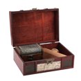 thumbnail image 2 of Portable  Wooden Storage Box, Storage Box, 9.1x6.3x3.9in Home Decor For Storing Books Room Decor Storing Jewelry, 2 of 8