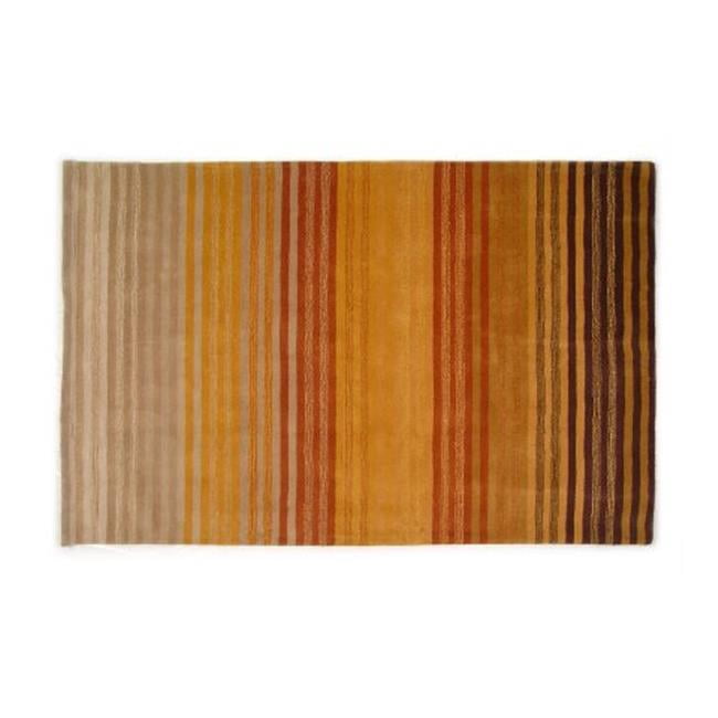 LS-RJ9 8 x 11 Pi Kavera 100 pour Cent de Laine de Fibre Longue Fait à la Main Tapis&44; Multicolore