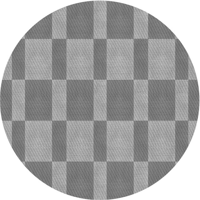 Ahgly Company Machine Washable Indoor Square Transitional Dark Gray Area Rugs, 3' Square