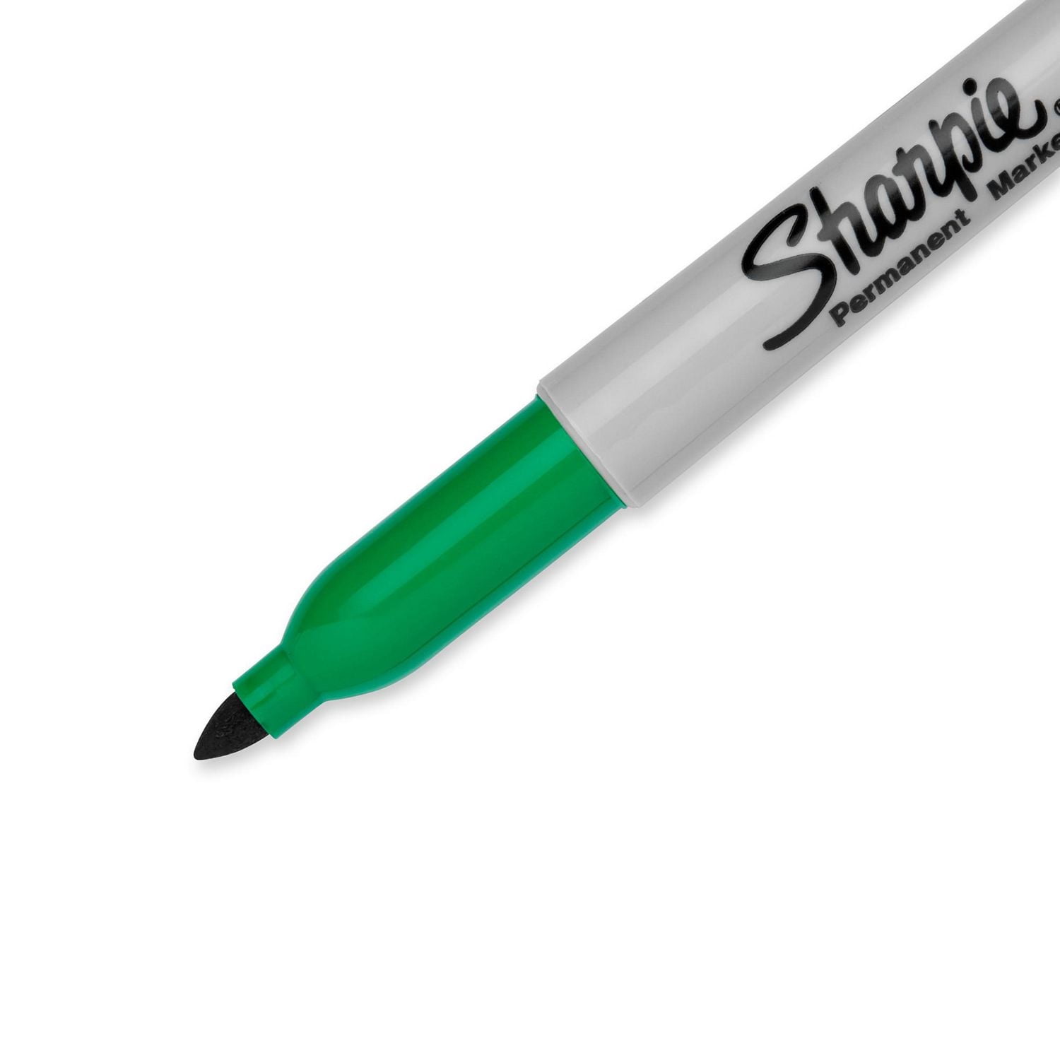 Marqueurs permanents Sharpie, pointe fine, vert, 12 unités