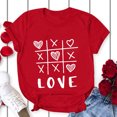 thumbnail image 2 of B91xZ Womens Tshirt Basic Solid Soft Cotton Short Sleeve Crew Neck Top Shirts,Red M, 2 of 4