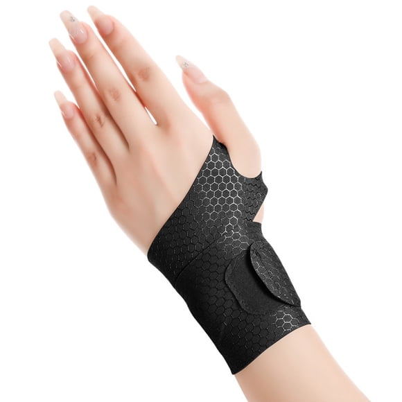 Thin Wrist Brace Support for Carpal Tunnel with Adjustable Breathable Stabilizer Band to Soothe Tendonitis and Discomfort