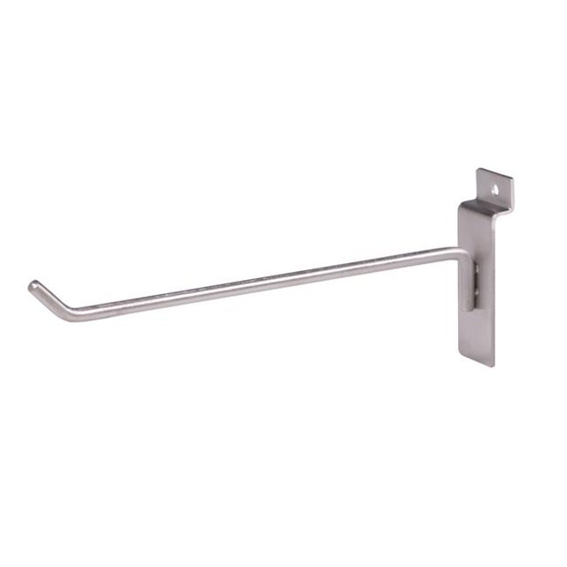 Econoco BQSWH8SN 8 in. Hook for Slatwall, Satin Nickel
