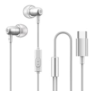 Type C In Ear Wired Headphones Subwoofer With Wheat Wire Controlled Game Live Headphones