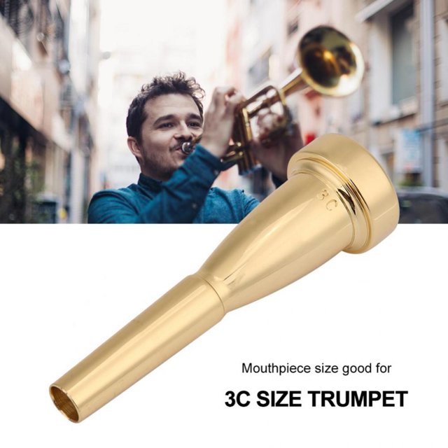 LAFGUR Trompette Embout Buccal, Bonne Texture Instrument de Musique Accessoire, Exécution Délicate Qualitied Cuivre Conception Unique pour Réparation Maître DIY Trompette Amateurs Trompette