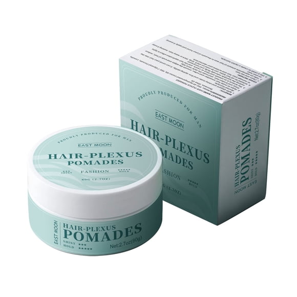 FcBaudy Hair Care Products Pomade Side Control Gel For Both Men And Women-Create Hair Style With Shi Ne Flattened & Moderate Hold, Paraben 80g a pomade