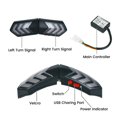 thumbnail image 4 of CUITING Helmet Light - Rechargeable High Brightness Waterproof Motorcycle Helmet Night Safety Light for Motorbike, 4 of 7
