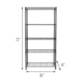 thumbnail image 1 of Honey Can Do 5-Tier Adjustable Storage Shelving Unit, 1 of 9