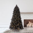 thumbnail image 2 of Home Heritage Snowdrift 6.5 Ft Pre-Lit Artificial Christmas Holiday Tree, Black, 2 of 9