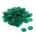 thumbnail image 2 of KLKCMS 25MM barreled Plastic Chip money 100 a barrel Concave Edge Green, 2 of 9