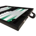 thumbnail image 4 of Ensemble de Backgammon Premium de 19 Pouces - Grande Taille - Tableau Noir, Points Blancs et Verts, 4 of 5