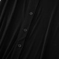 thumbnail image 4 of Women's Plus Size Modal Short Sleeve Button Down Nightdress Soft Loose Pajama Dress, 4 of 5