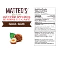 thumbnail image 5 of Matteo's Sugar Free Coffee Syrup, Hazelnut, 750mL, 0 Calories, 0 Sugar, (Single Bottle), 5 of 5