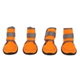 thumbnail image 2 of Boots 4pcs Dog Boots Soft Rubber Waterproof Pet Dog  Protector with Reflective Straps for Outdoor Activities, 2 of 7