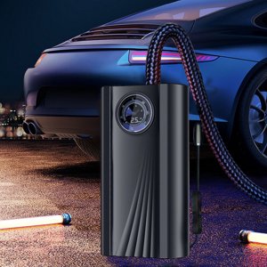 Birdeem Portable Air Compressor,Tire Inflator for Car Tires,12V Dc Electric Pump with Automatic Pressure Gauge,Fast Inflation for Cars,Bicycles,Motorcycles