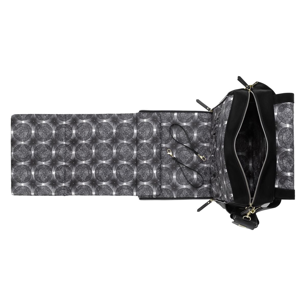 Petunia Pickle Bottom Boxy Backpack Diaper Bag in Graphite Black - Diaper Bag Backpack - Insulated Compartments