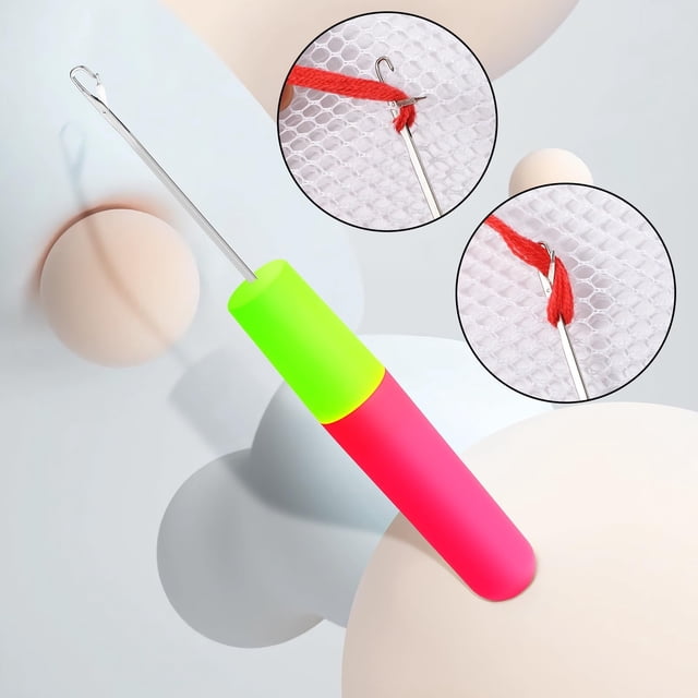 Latch Hook, Crochet Needle Latch Hook Tool, Latch Hook Tool for Crochet Braids Hair Extension Braids, Multi-Purpose Knitting Needles, 1 Pcs, 6.22x0.65"(A)