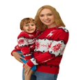 thumbnail image 3 of Maman et Moi Chandails de Noël Flocon de Neige Femmes Enfants Chandail à Manches Longues, 3 of 8