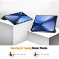 thumbnail image 3 of Case for Oppo Pad 4 Pro / OnePlus Pad 2 Pro / OnePlus Pad 3 13.2 inch 2025, Tri fold Slim Hard Shell Smart Protective Cover with Multi-Angle Stand, Auto Sleep/Wake, Stylus Pen, 3 of 7